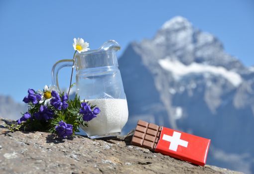 Zurique com cruzeiro e chocolate